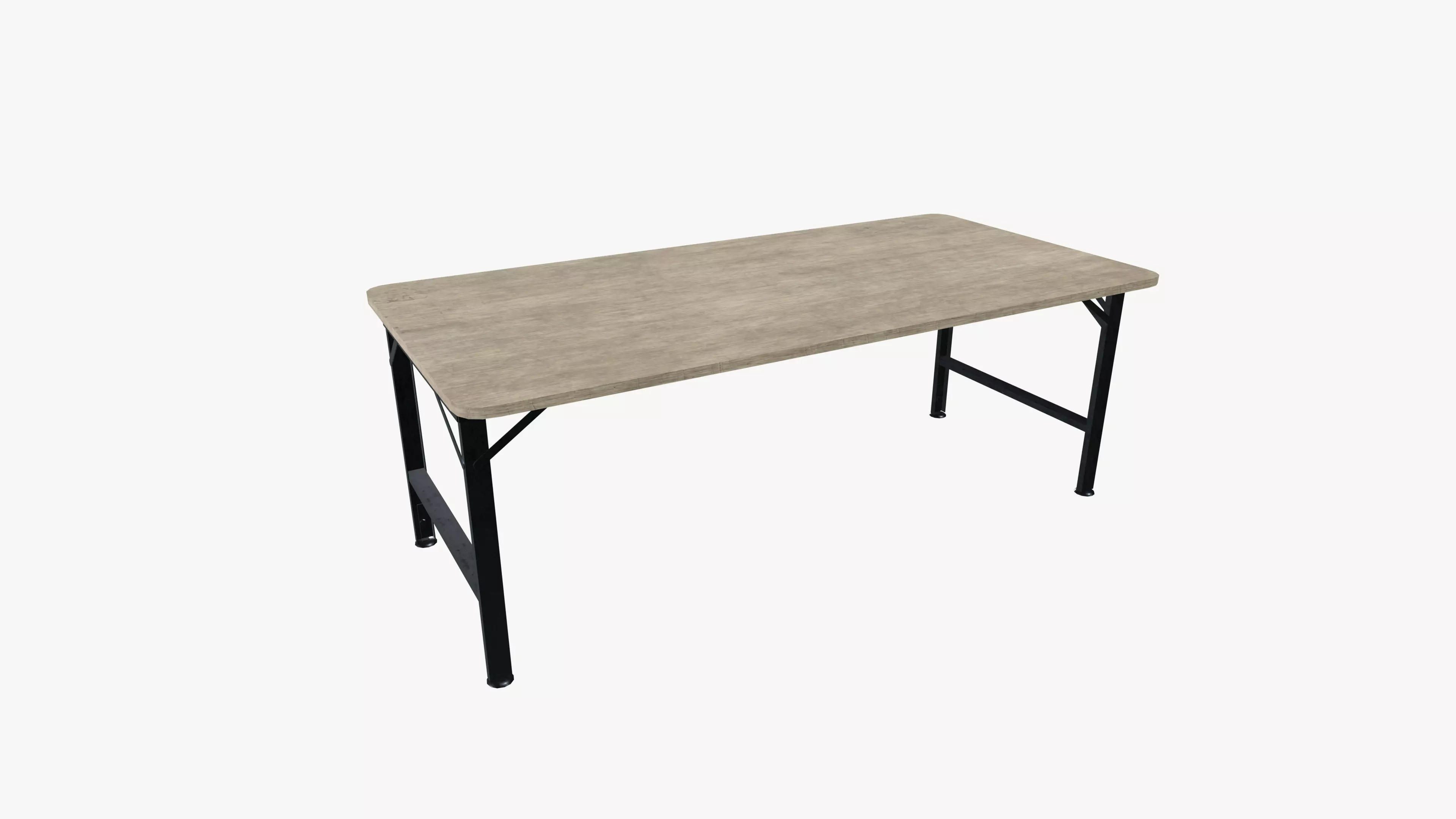Table Low-poly 3D model_0
