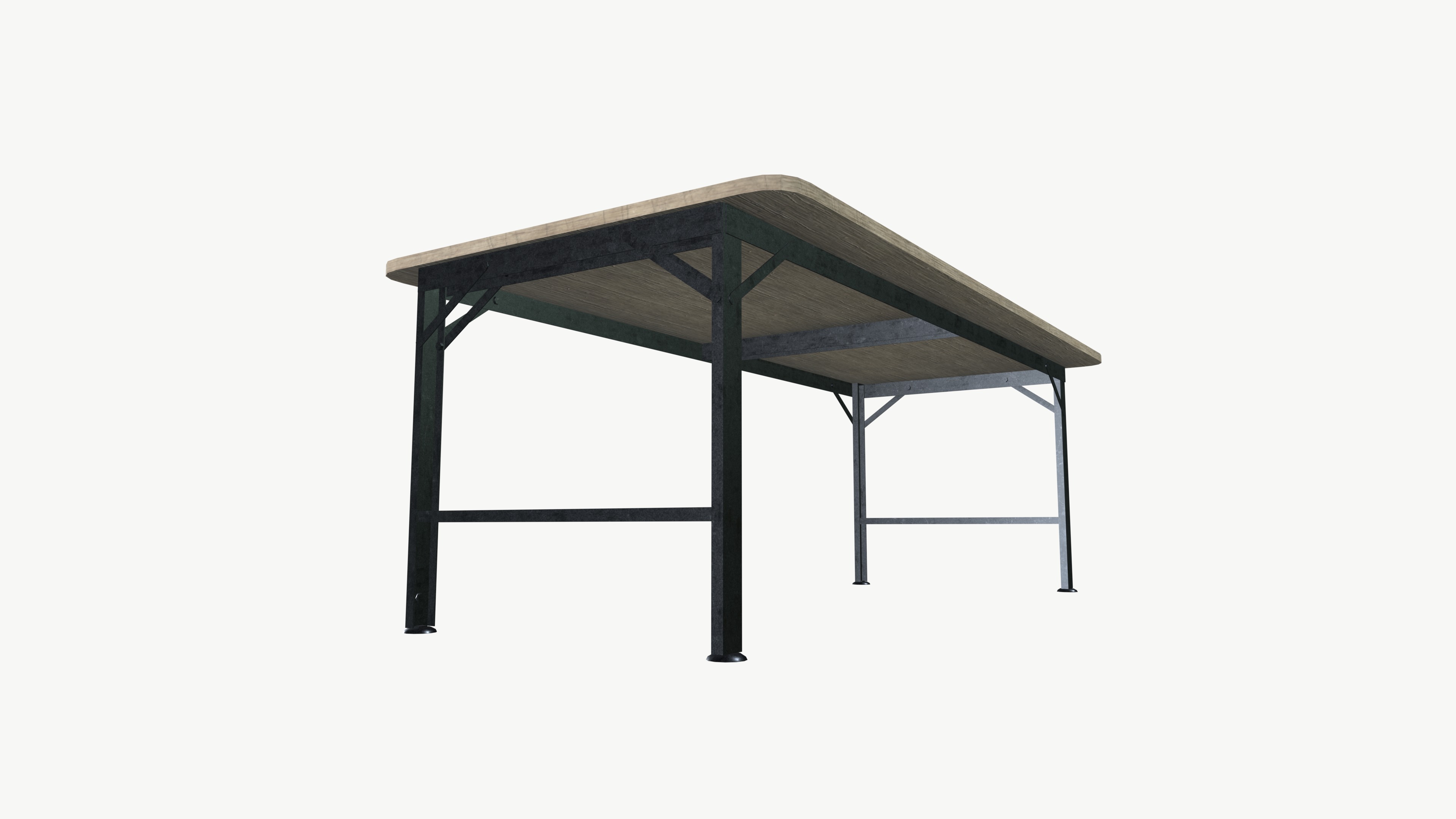 Table Low-poly 3D model_4