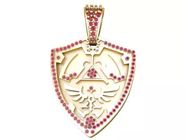 SHEILD PENDANT 3D PRINTABLE MODEL 