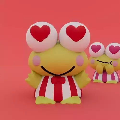 Valentines Special - Keroppi 3D print model