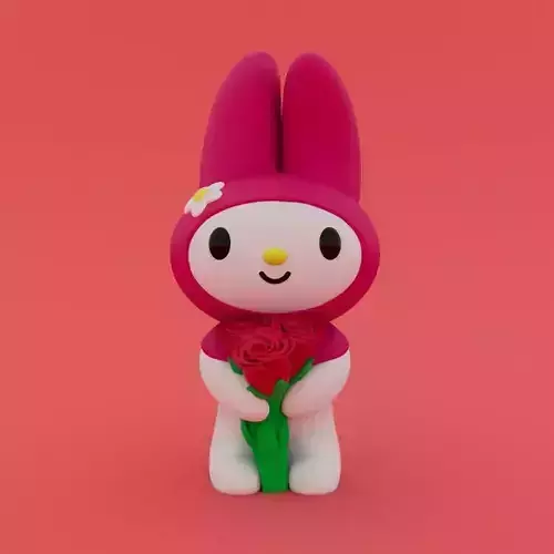 Valentines Special - My Melody 3D print model