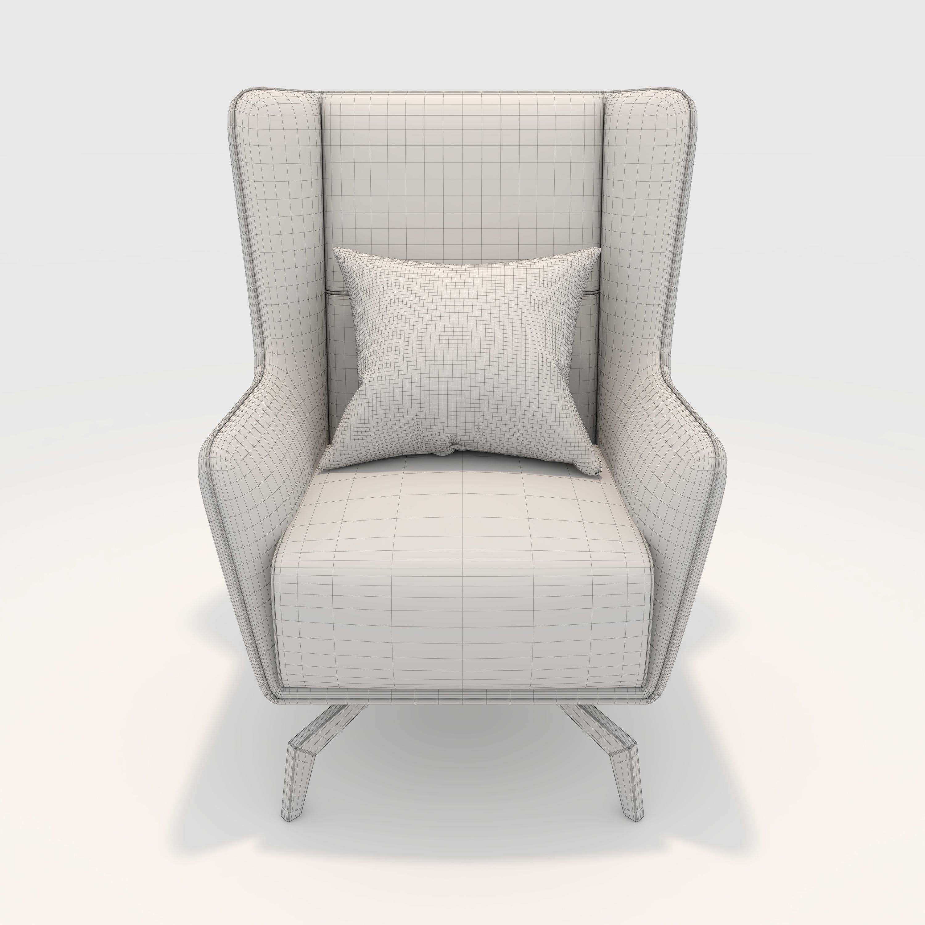 Armchair 43 3D model_3