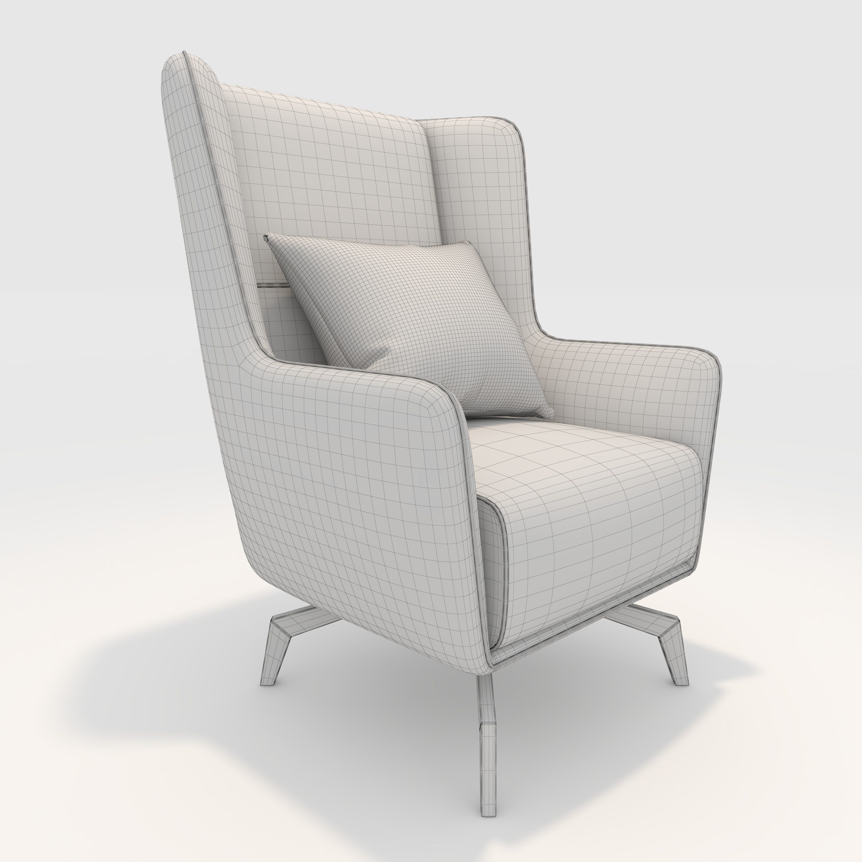 Armchair 43 3D model_9