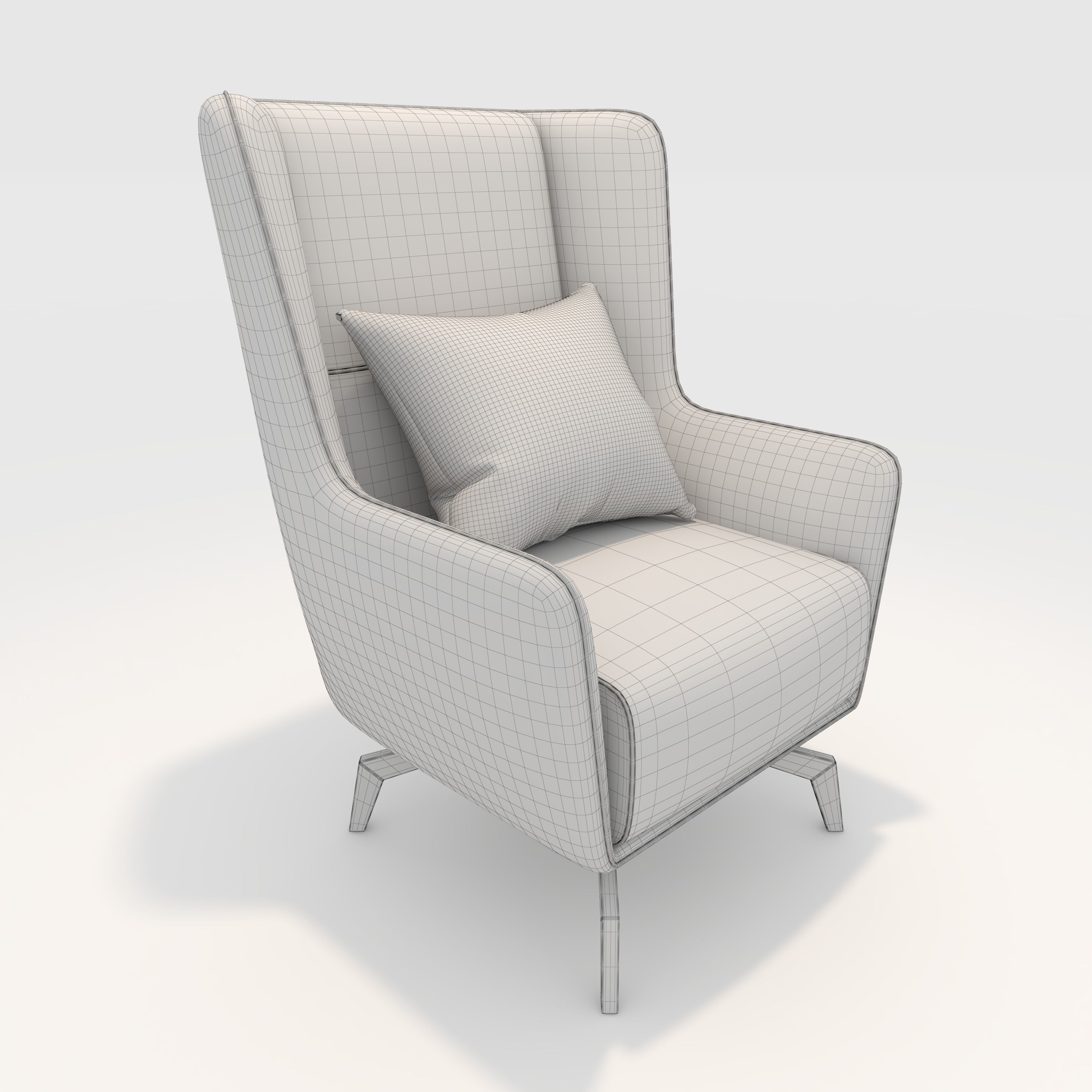 Armchair 43 3D model_1