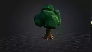 Stylized Low Poly Tree 4