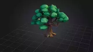 Stylized Low Poly Tree 3