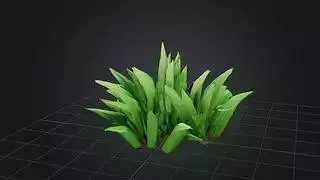Stylized Grass low poly 2