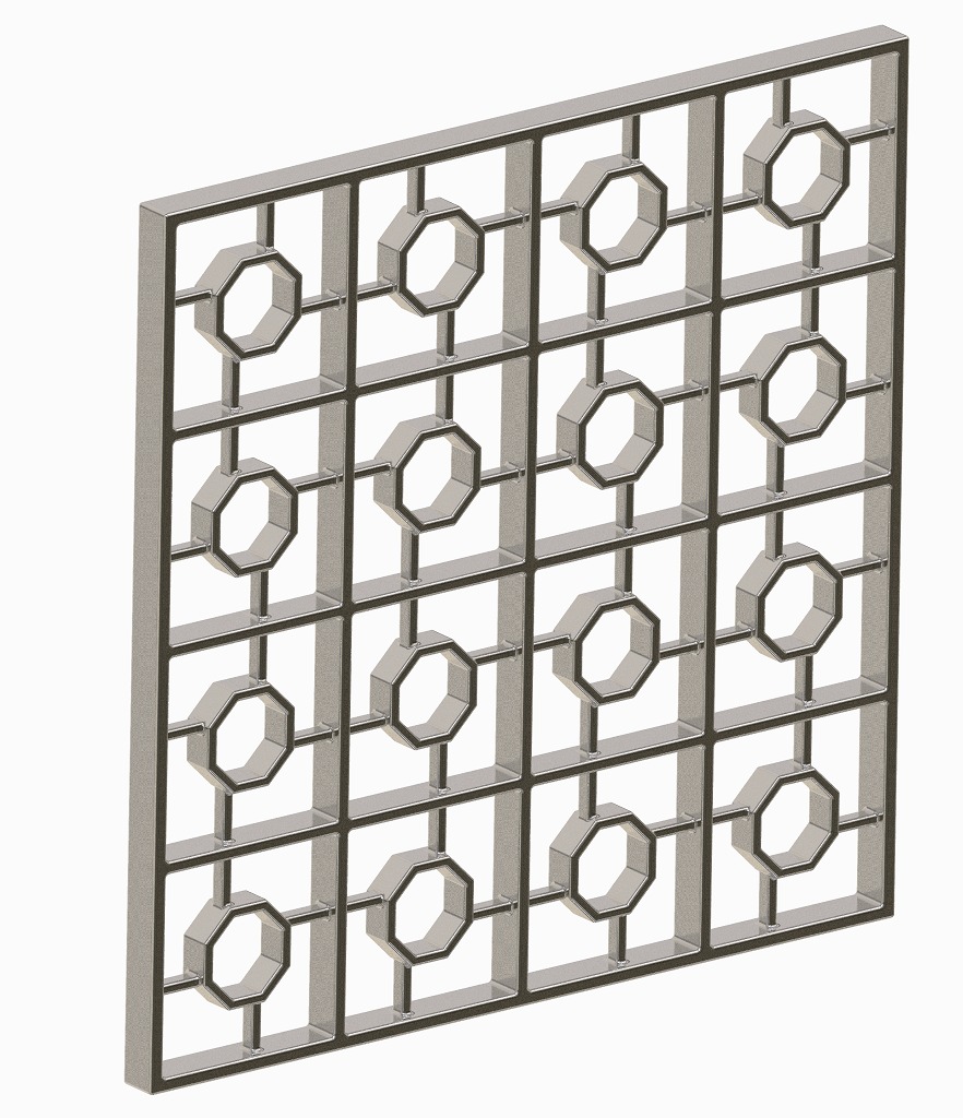Astonishing Window Grill 3D print model_1