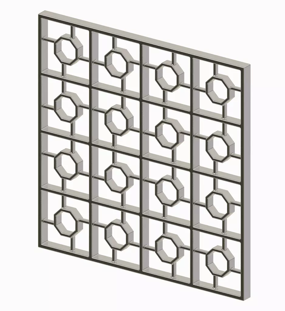Astonishing Window Grill 3D print model_0