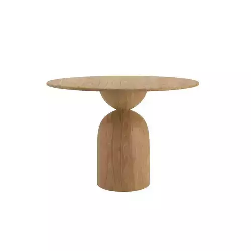 Sohomanje Round Natural Wood Dining Table 3D model