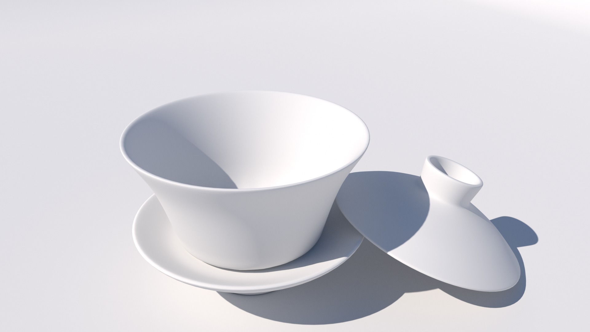 Teacup Chinese teacup model Chinese teacup model 8K texture 3D model_4