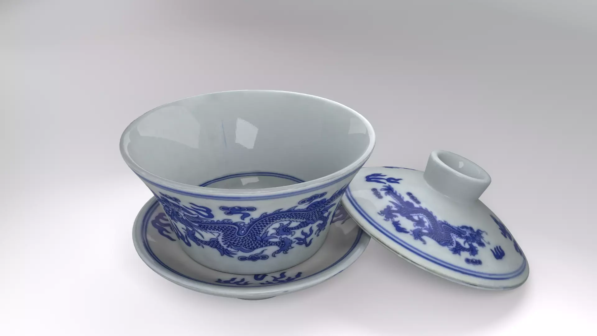 Teacup Chinese teacup model Chinese teacup model 8K texture 3D model_0