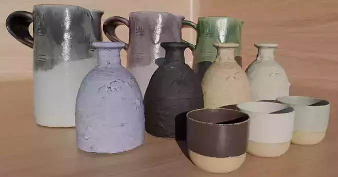 4K High Polly Earthenwares Pack