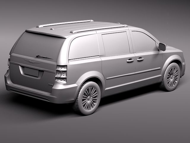 Chrysler Town And Country 2011 3D Model 3D model_8