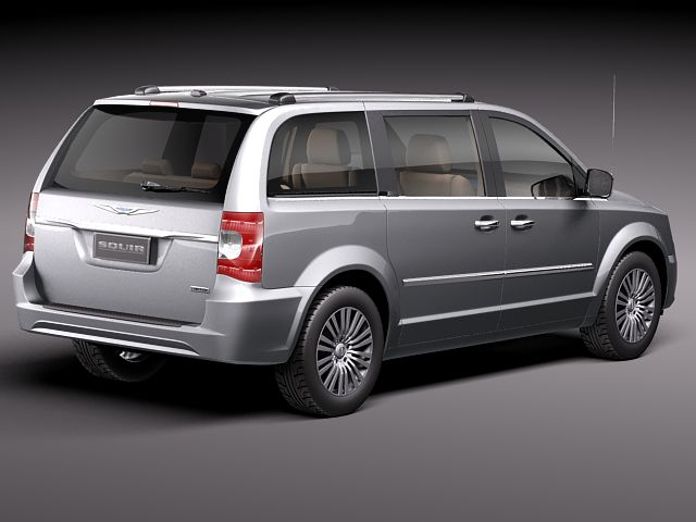 Chrysler Town And Country 2011 3D Model 3D model_4
