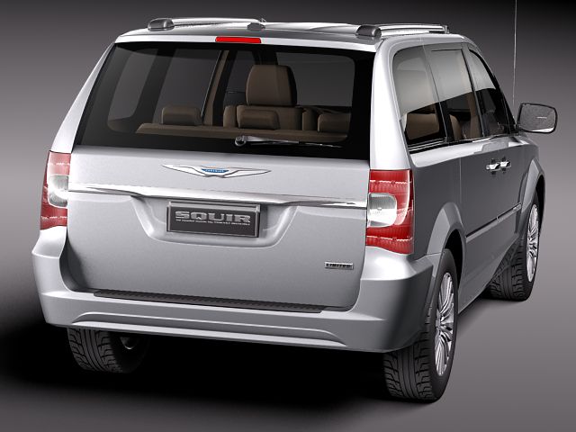 Chrysler Town And Country 2011 3D Model 3D model_5