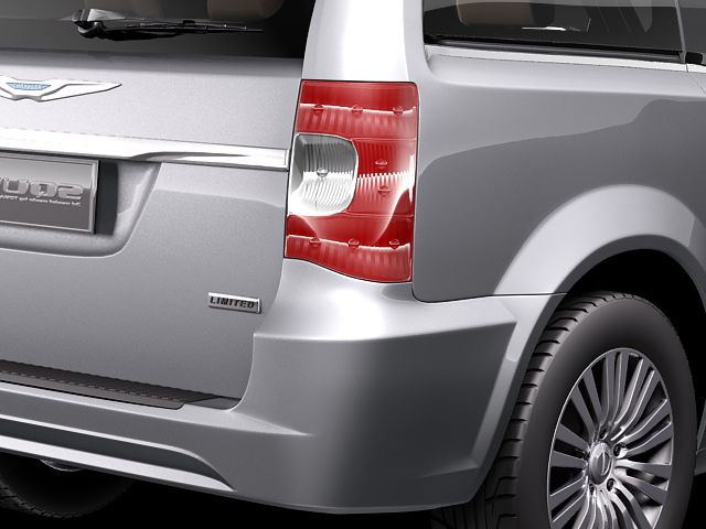 Chrysler Town And Country 2011 3D Model 3D model_3