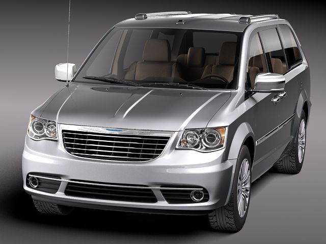 Chrysler Town And Country 2011 3D Model 3D model_1