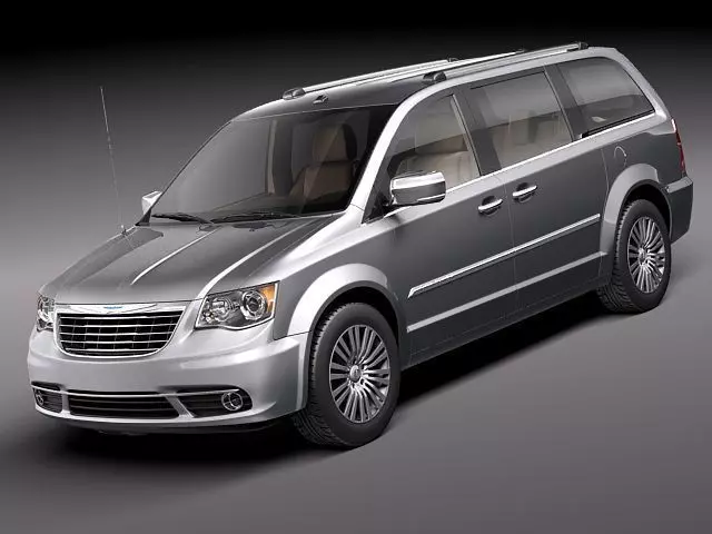 Chrysler Town And Country 2011 3D Model 3D model_0