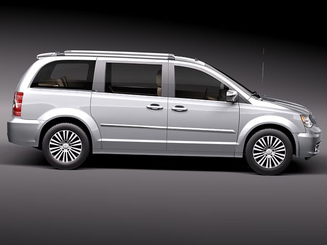 Chrysler Town And Country 2011 3D Model 3D model_6