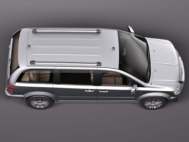 Chrysler Town And Country 2011 3D Model 3D model_7