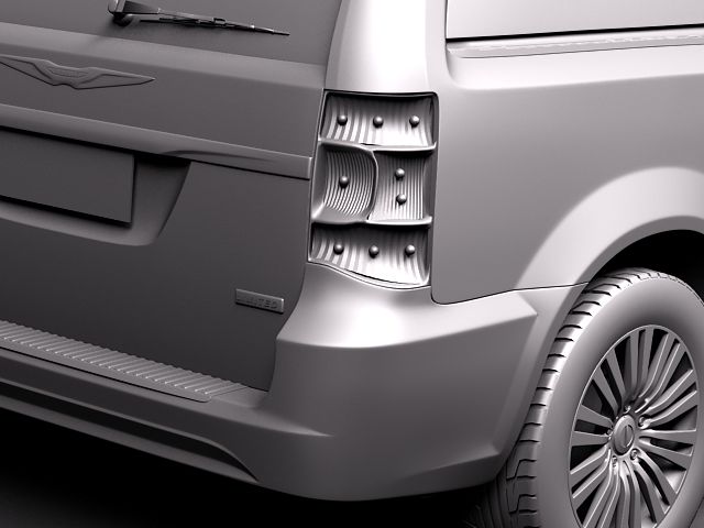 Chrysler Town And Country 2011 3D Model 3D model_9