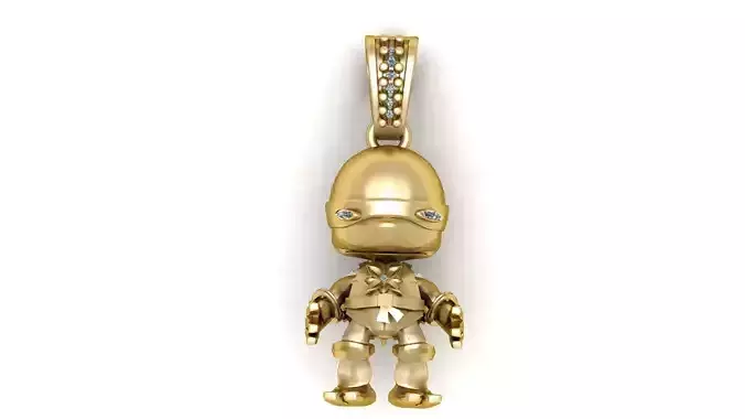 MINI ROBOT PENDANT 3D PRINTABLE MODEL 3D print model