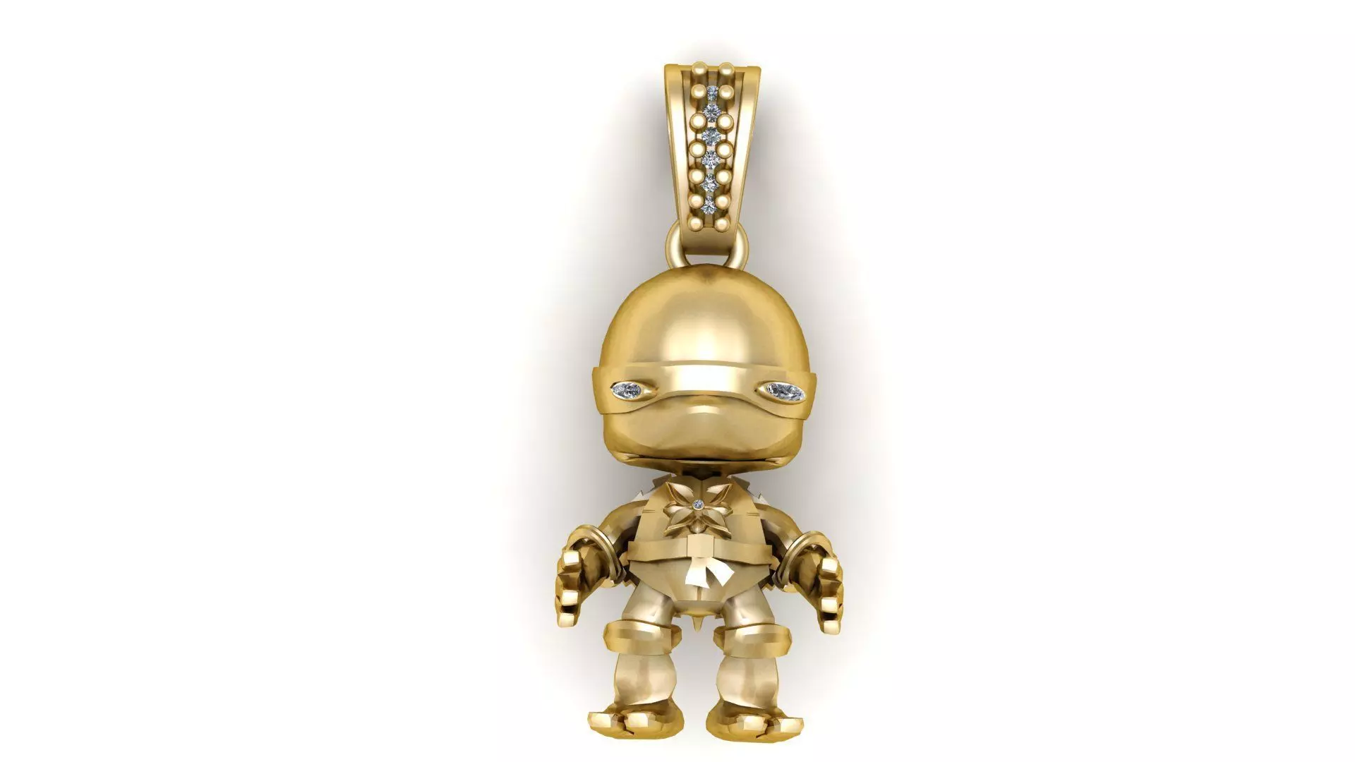 MINI ROBOT PENDANT 3D PRINTABLE MODEL 3D print model_0