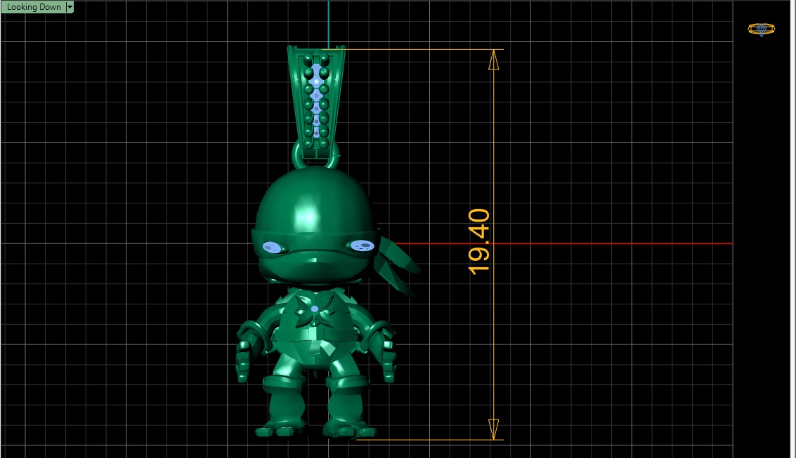 MINI ROBOT PENDANT 3D PRINTABLE MODEL 3D print model_4