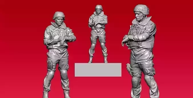 Military officer statue - 3D print