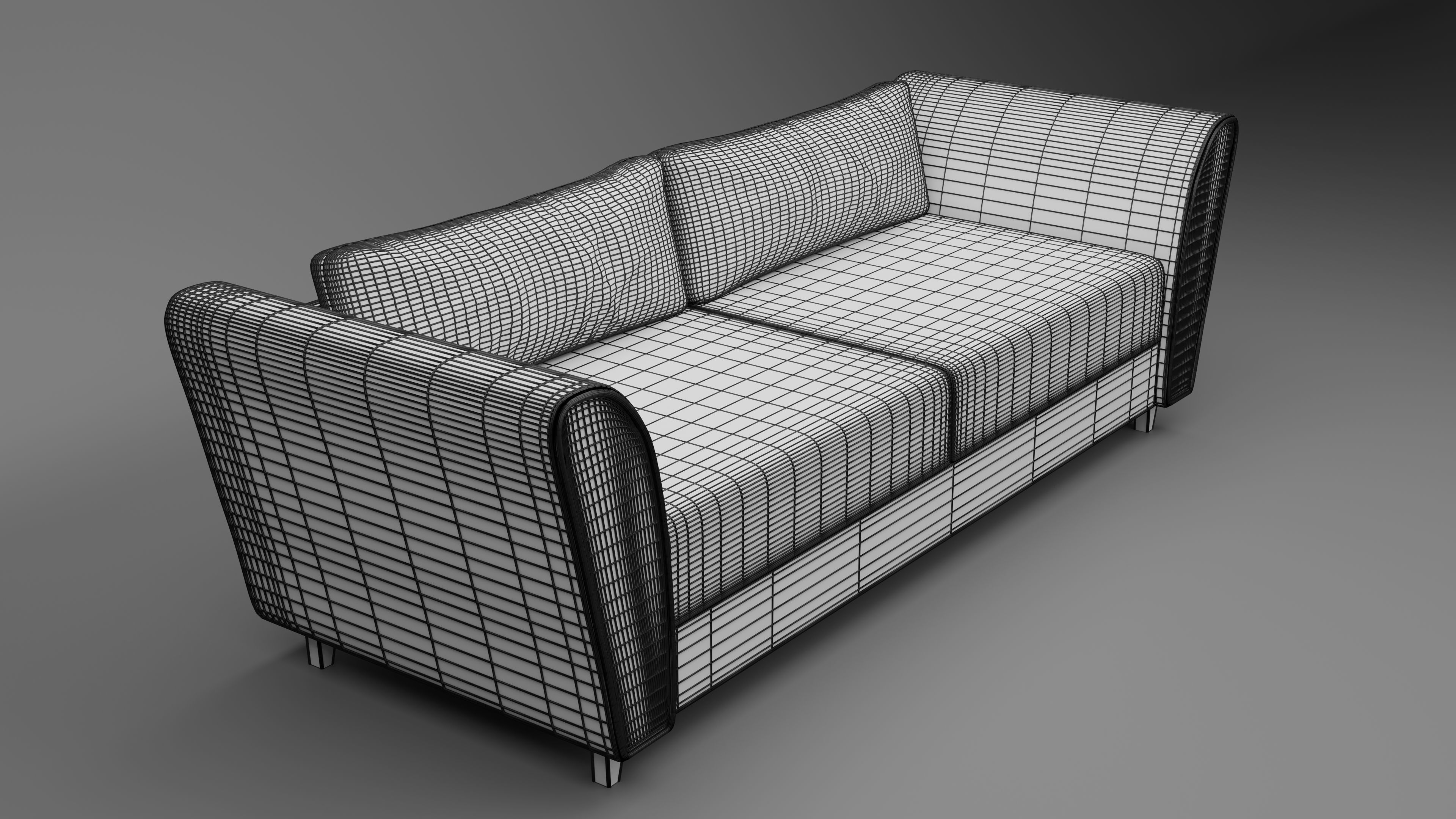 Beige Sofa 3D model_6