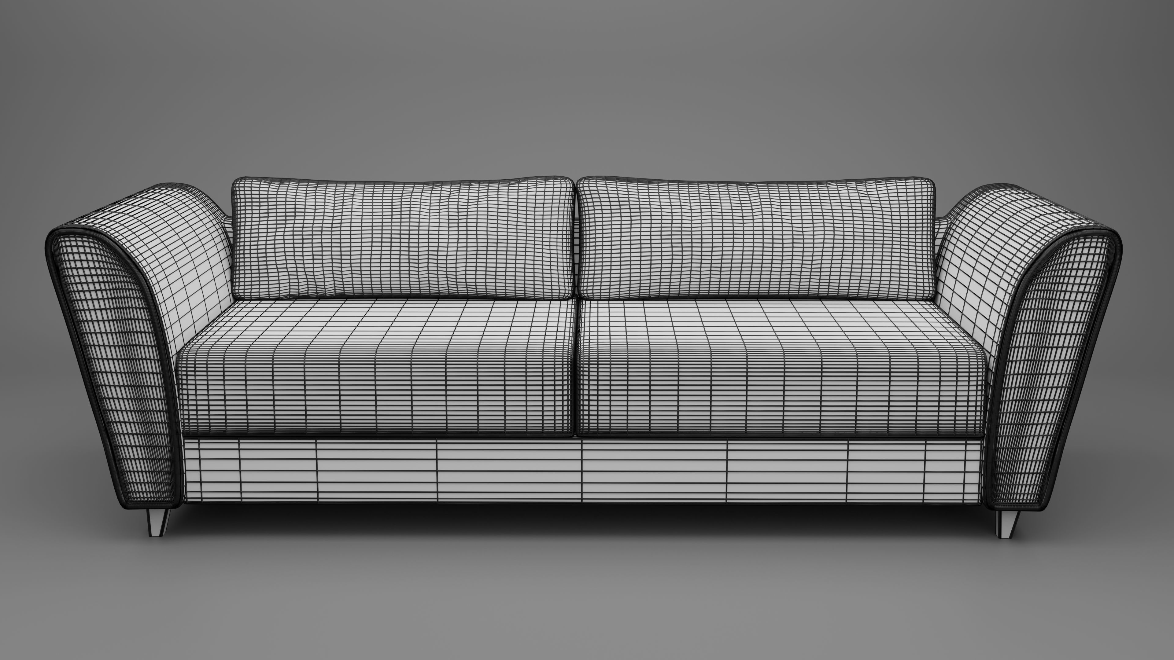 Beige Sofa 3D model_7