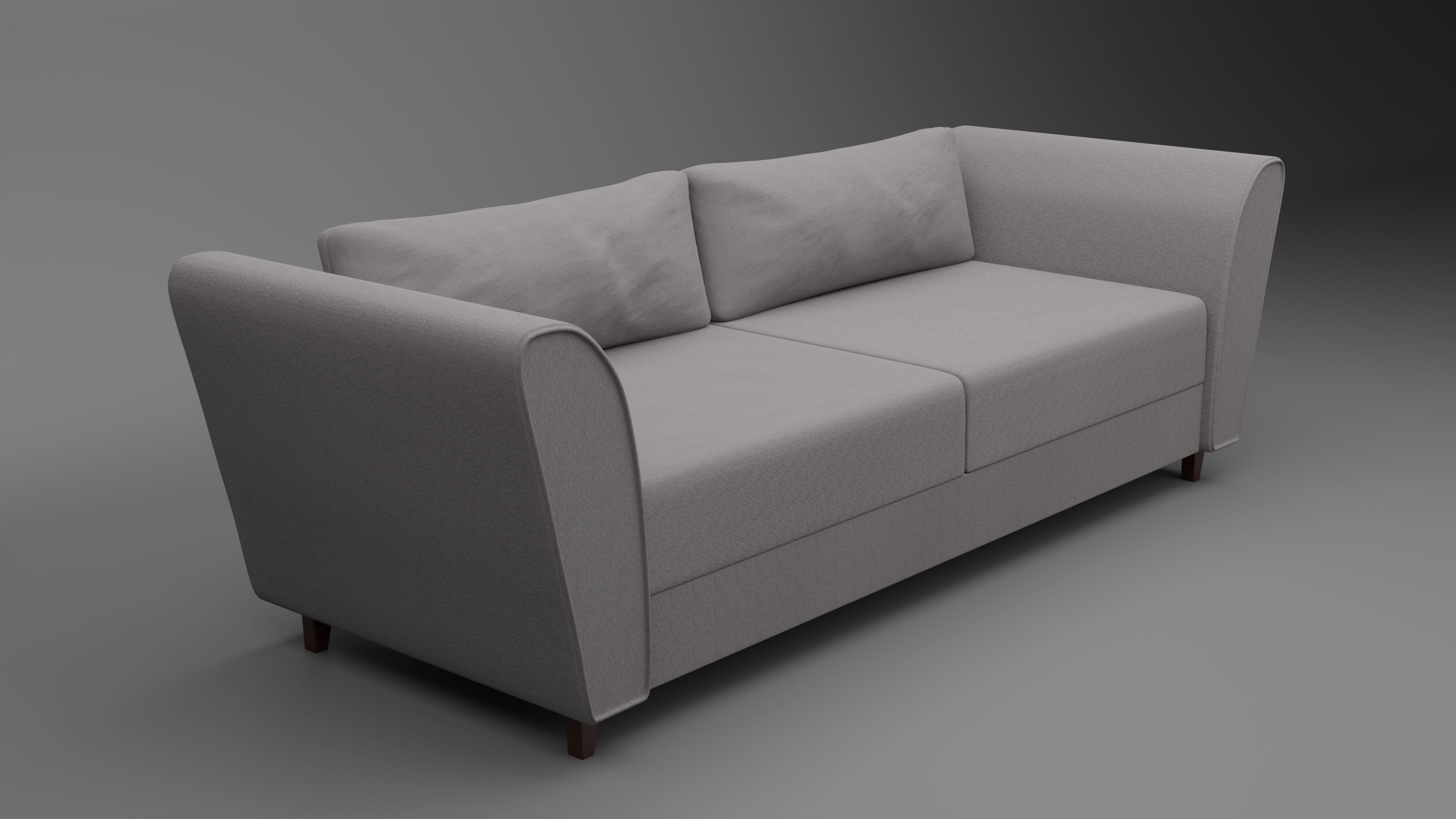 Beige Sofa 3D model_2