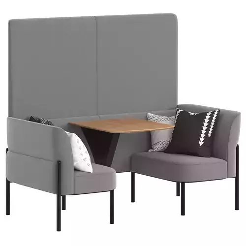 Herman Miller Hue Lounge Furniture low with wall