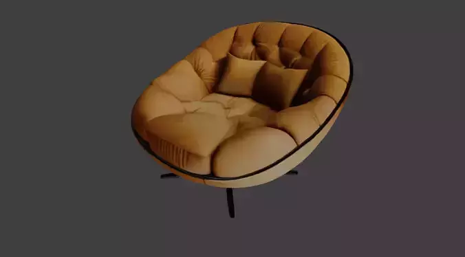 Modern Velvet Lounge Armchair