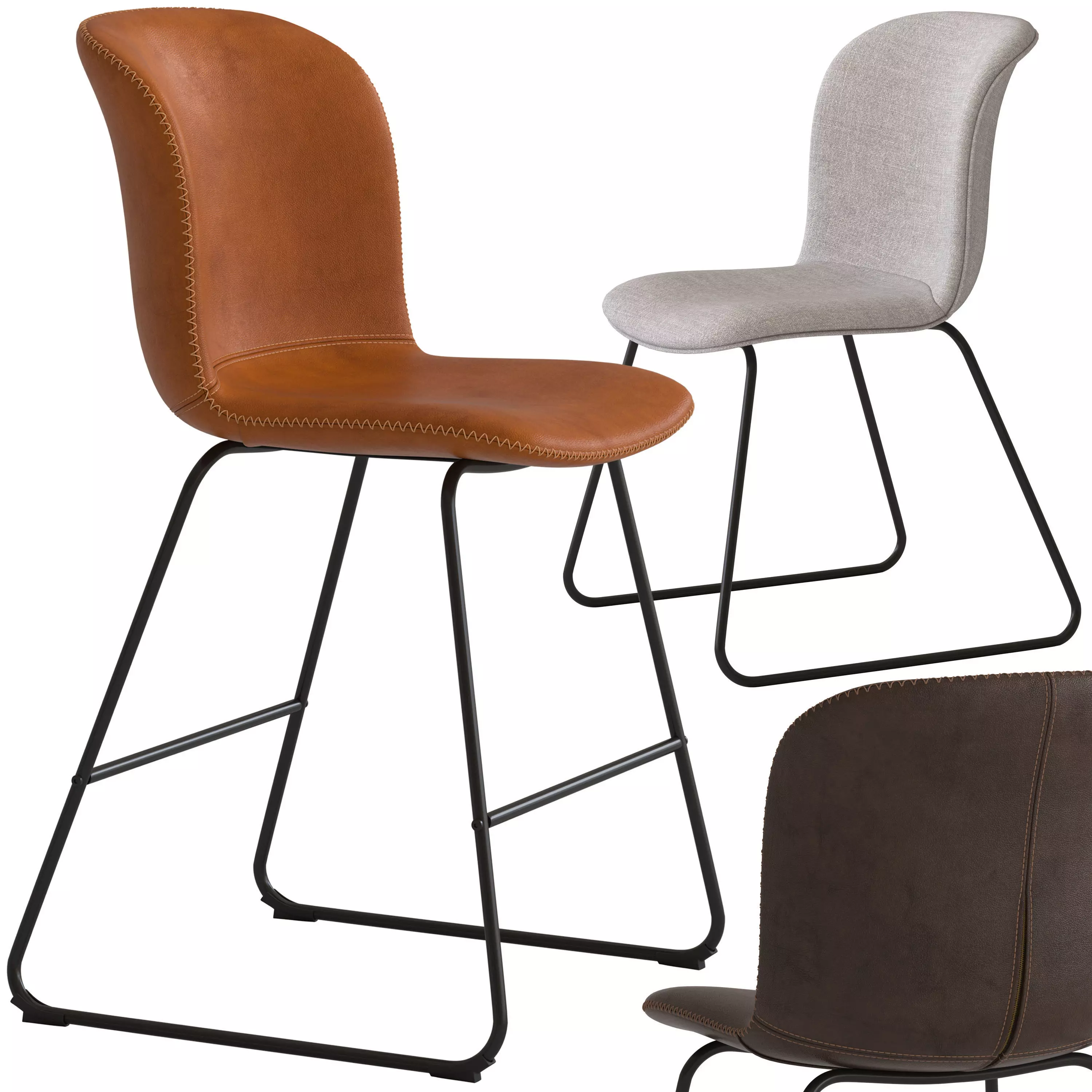 Home Republic Orlando Chairs 3D model
