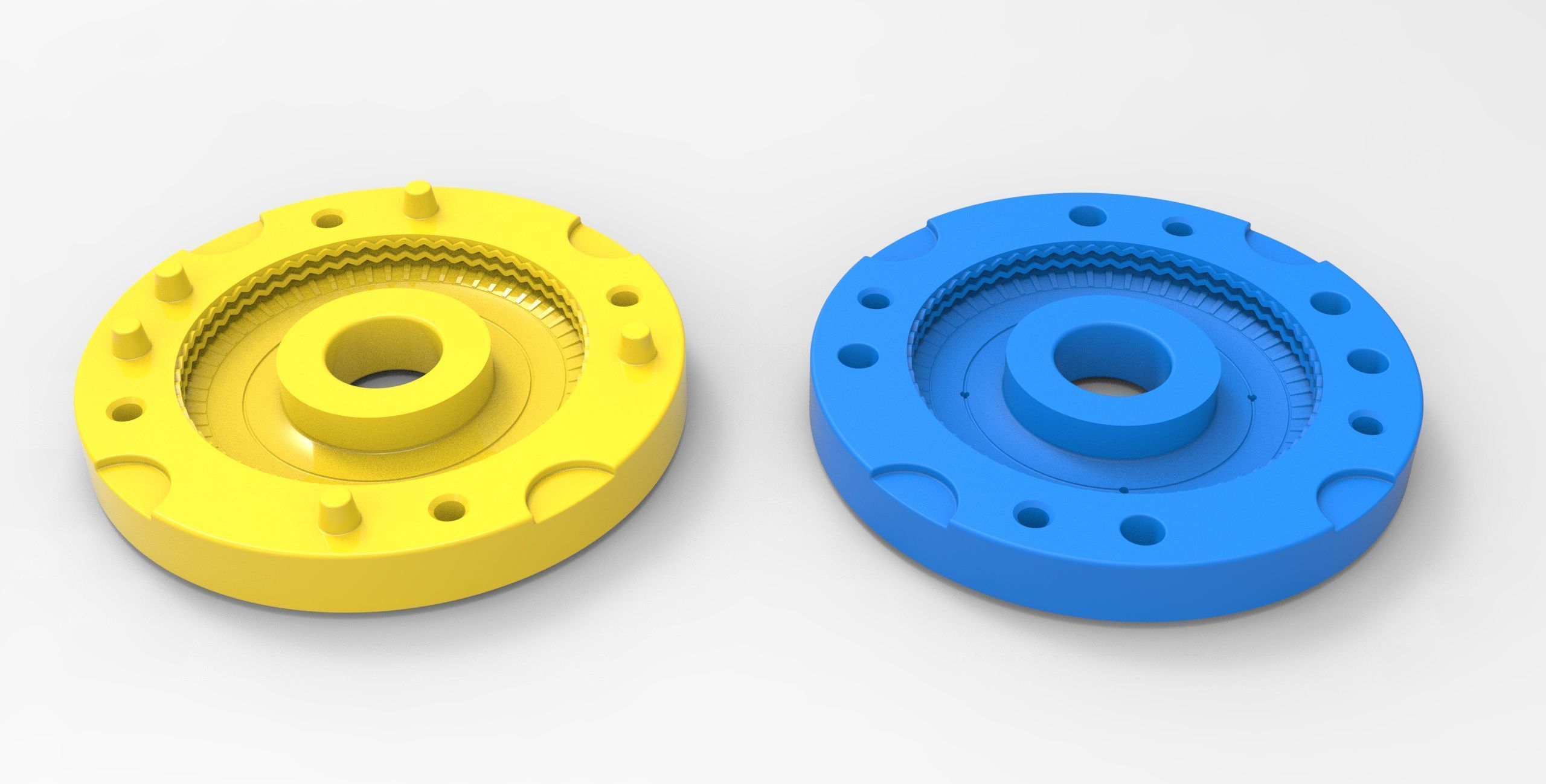 Mold for diecast truck tire 10 Scale 1 to 10 and 1 to 14 3D print model_2