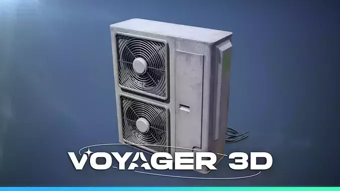 Old Rooftop Industrial Air Conditioner