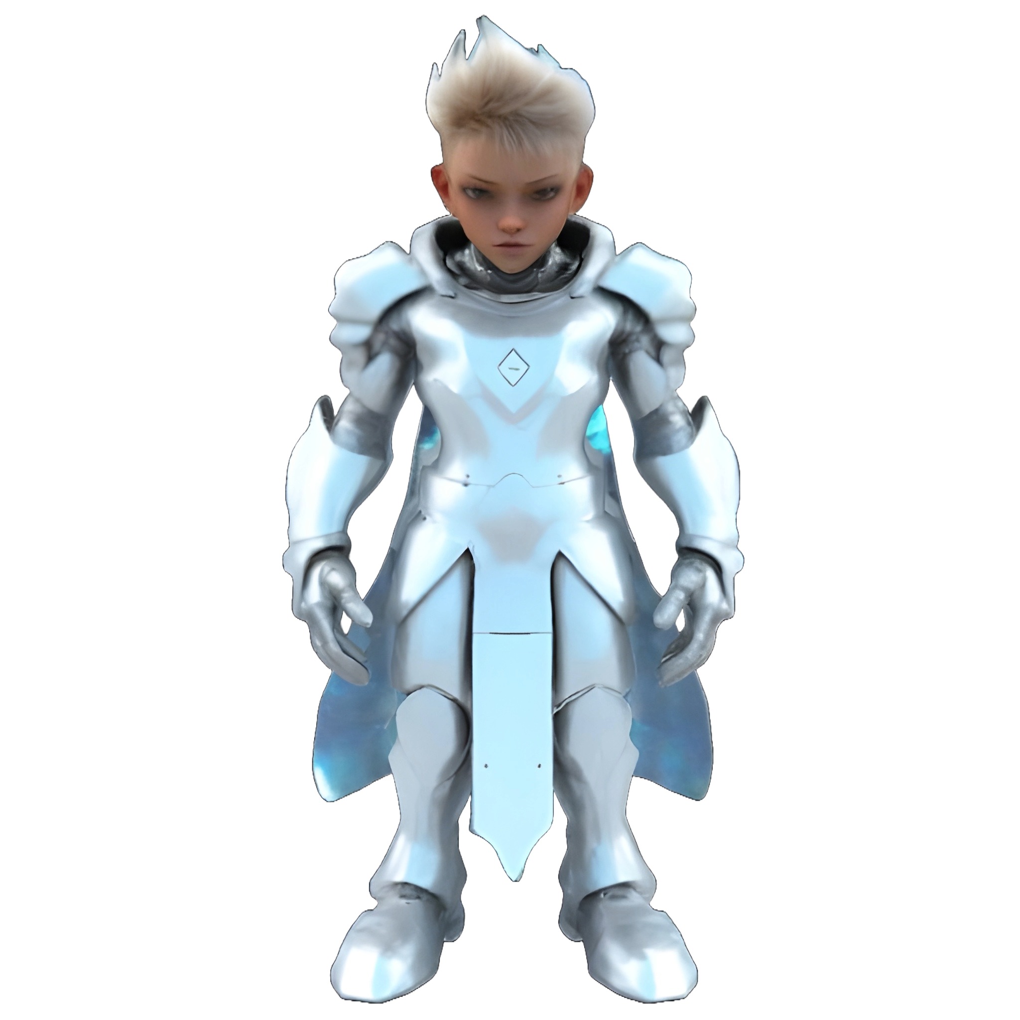 Cowboy and Future Warriors 3D print model_4