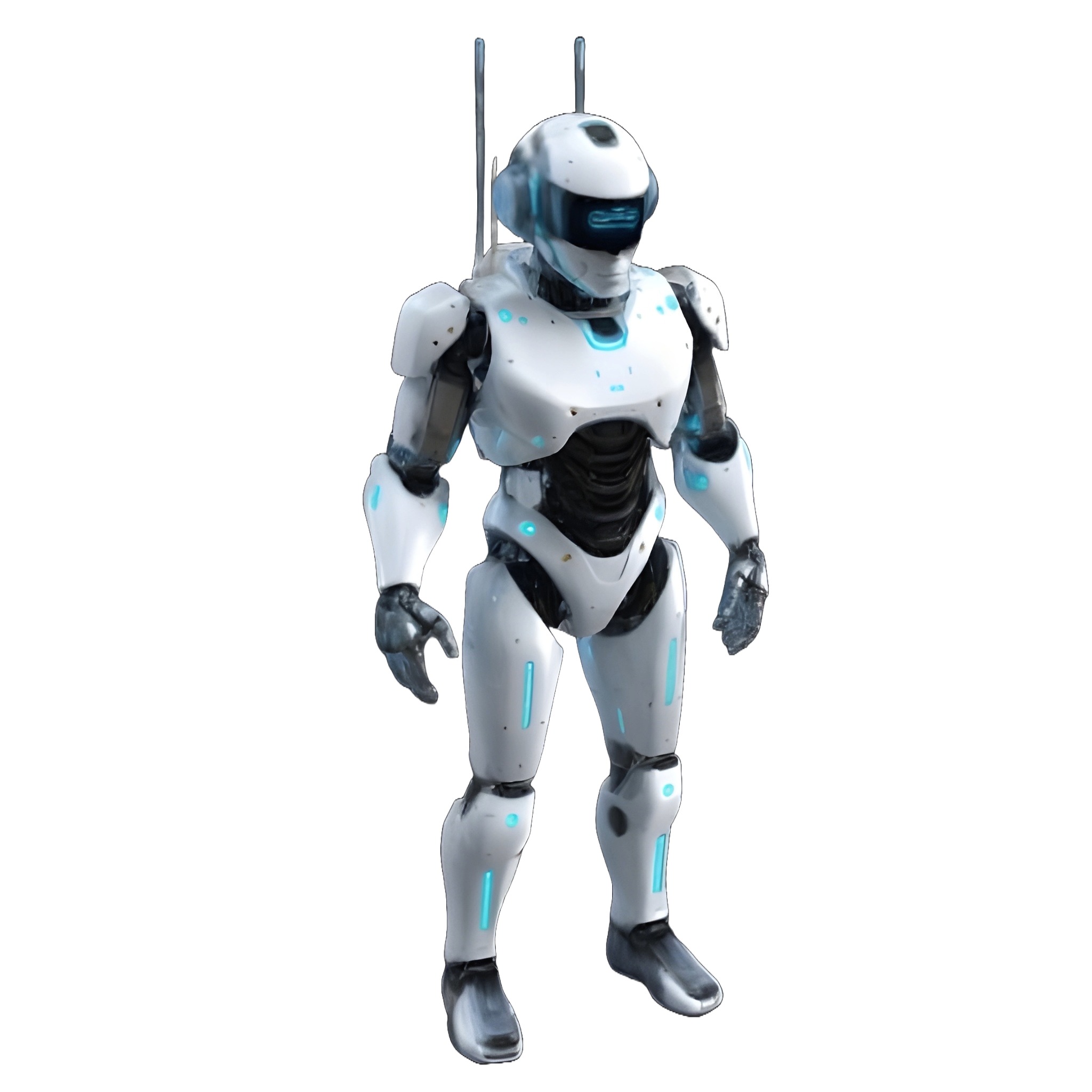 Cowboy and Future Warriors 3D print model_3