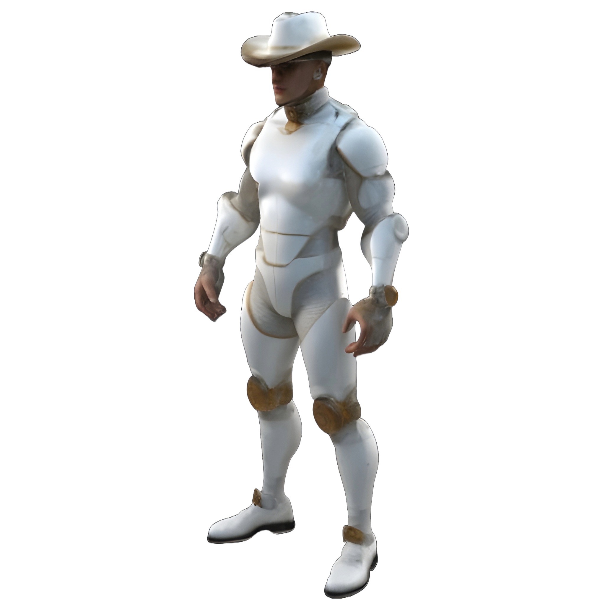 Cowboy and Future Warriors 3D print model_5