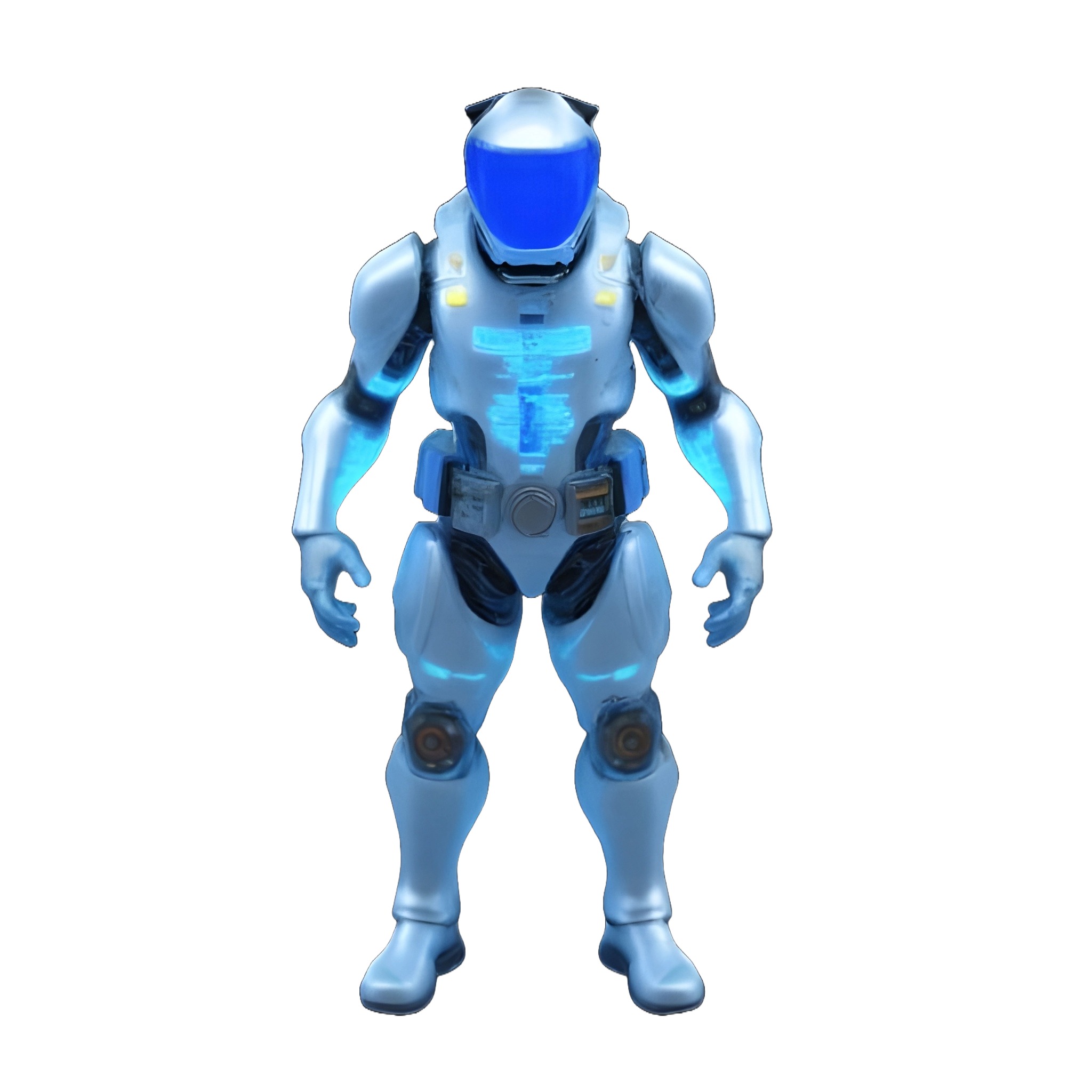 Cowboy and Future Warriors 3D print model_1