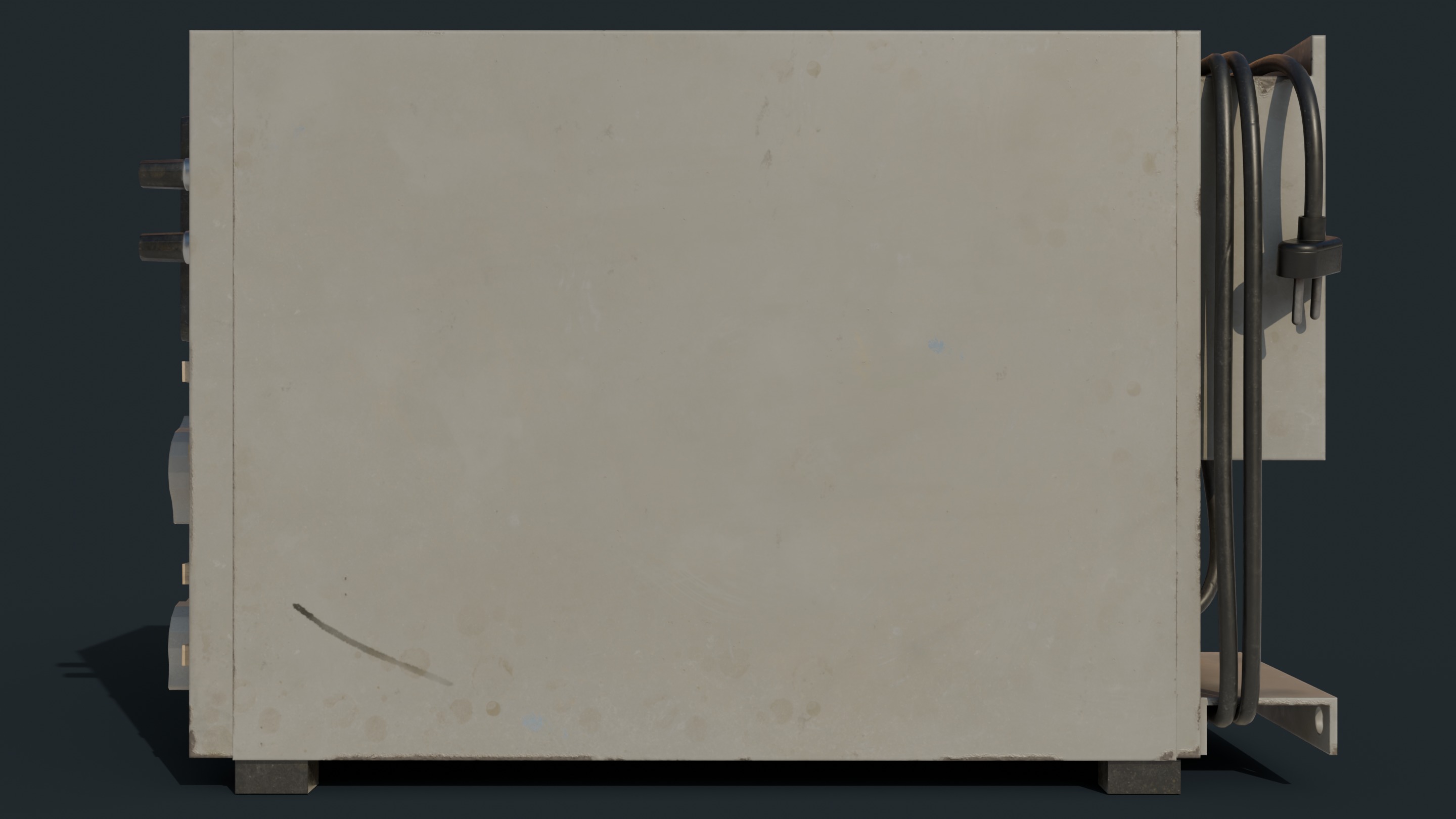 Vintage device Oscilloscope c1 94 Low-poly 3D model_10