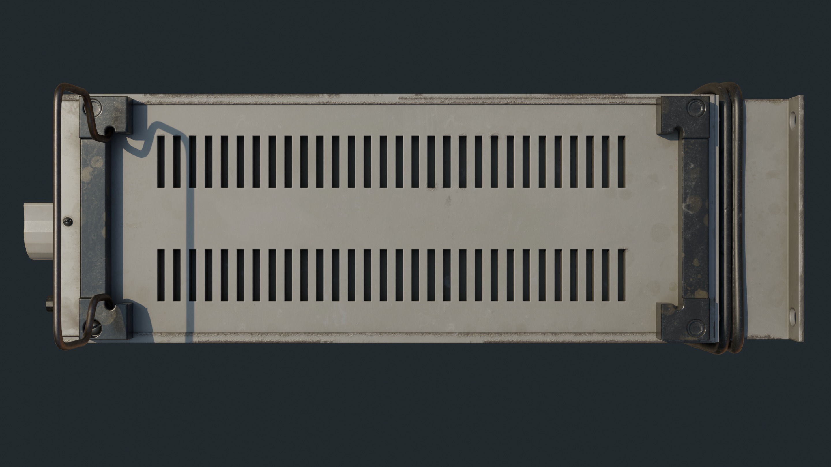 Vintage device Oscilloscope c1 94 Low-poly 3D model_18