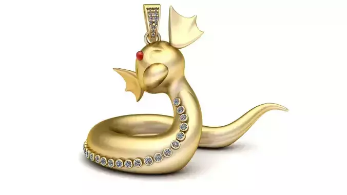 SNAKE PENDANT 3D PRINTABLE MODEL