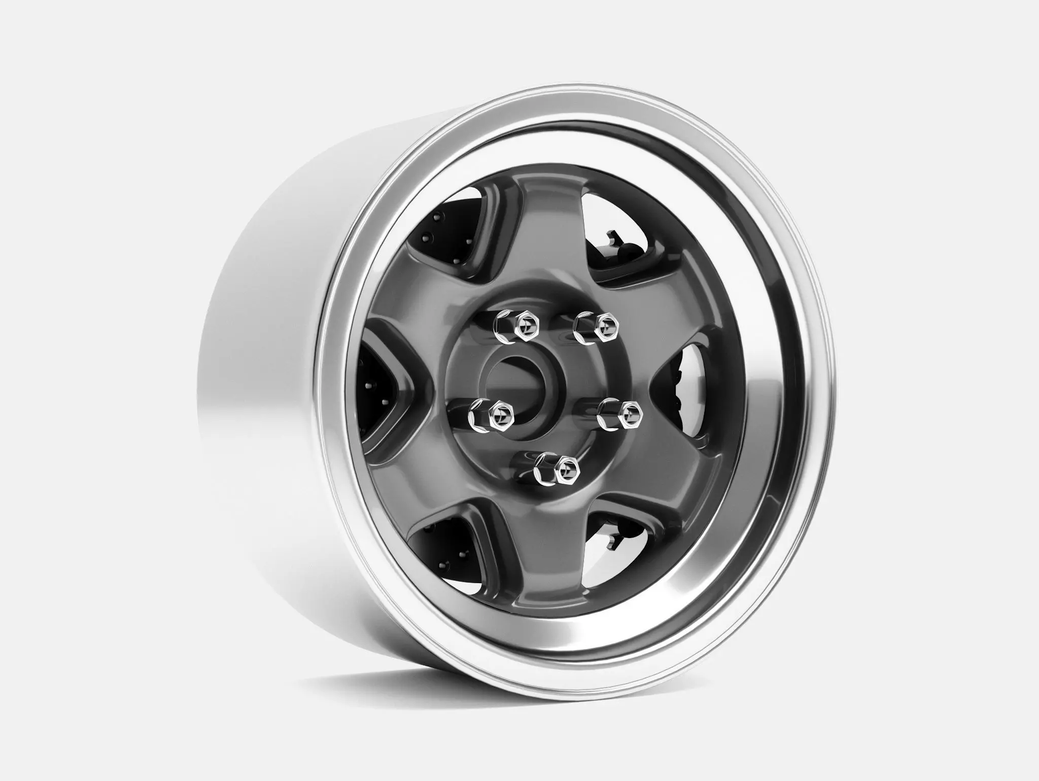 15x8 American Racing TA70 Wheel and Brake 3D print model_0
