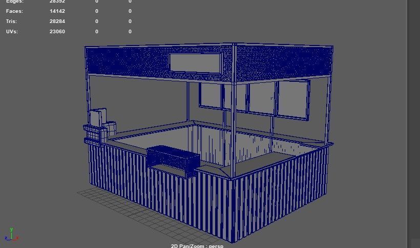 Wholesale cafe 3D model_13