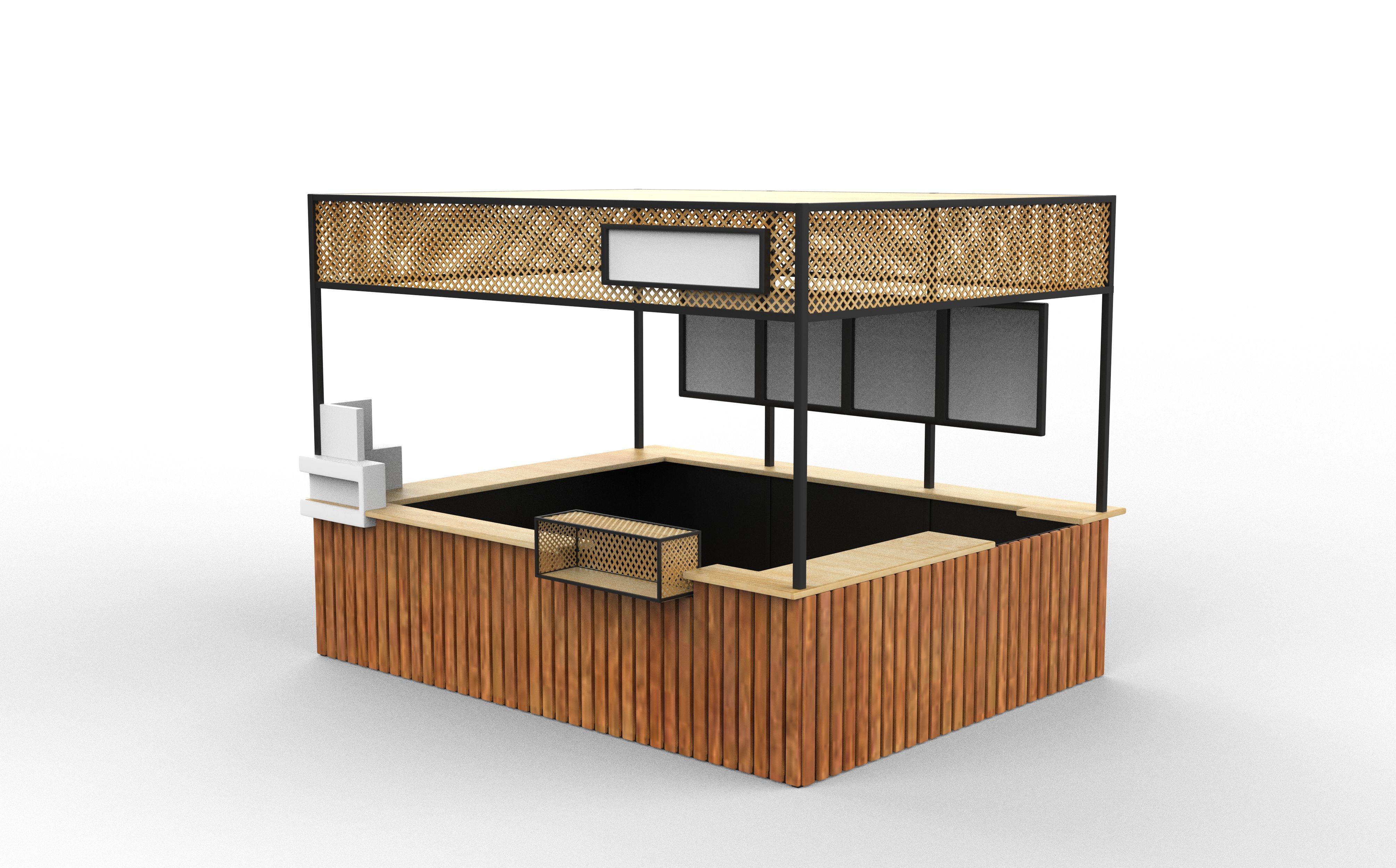 Wholesale cafe 3D model_4