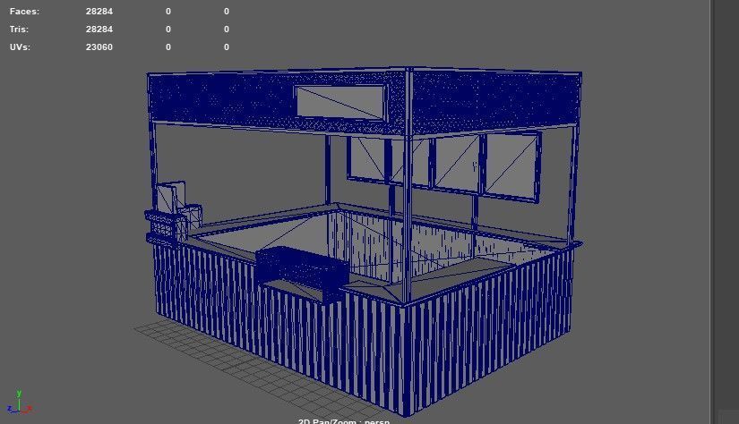 Wholesale cafe 3D model_6