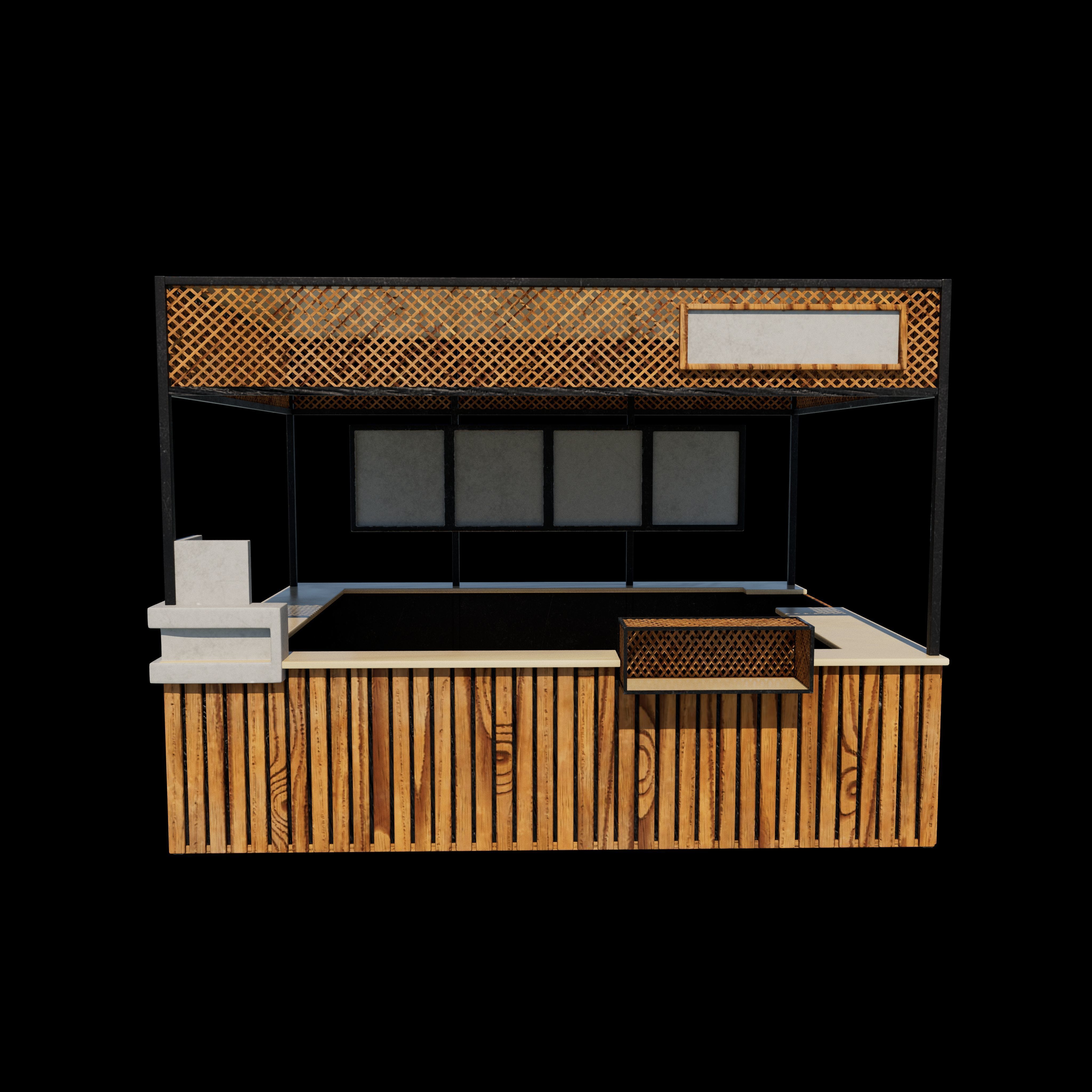 Wholesale cafe 3D model_12